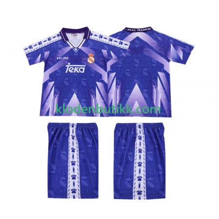 Real Madrid Barn Retro Borte Fotballdrakt 1996-1997 Kortermet